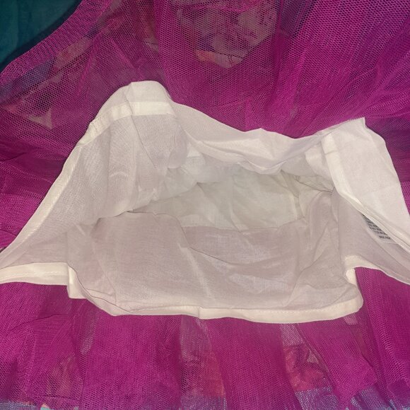 FLORABELLE DRESS SHABBY FLORAL PLEATED TWIRL TULLE SUMMER SPRING-GIRLS SIZE 12M - Picture 3 of 4